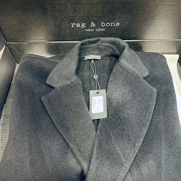 rag & bone Thea Wool Coat - Black - fits like a M/L - Picture 6 of 6